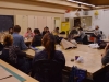 The sculpture class discusses the projects of each group with discussion led by Professor Seager. The sculpture class discusses the projects of each group with discussion led by Professor Seager.